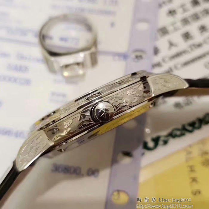 江詩丹頓 Vacheron Constantin 2019江詩丹頓歷史名作 雕花新款 深度防水 男士腕表  wssb3621